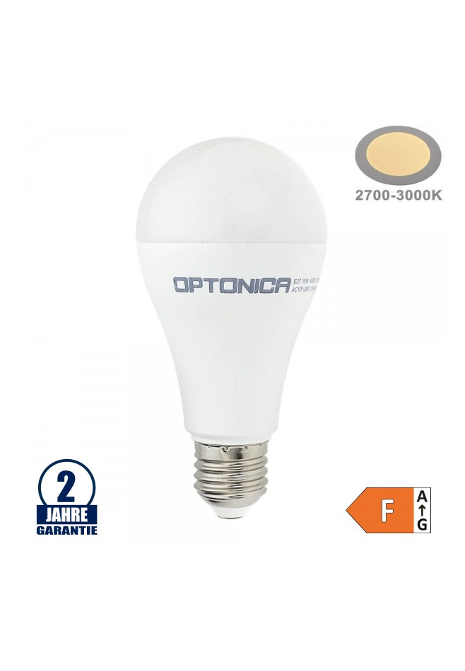 19W LED Bulb with E27 Base - Warm Light 2700K